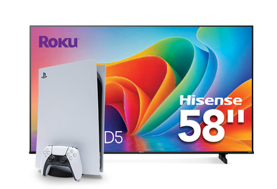 Hisense 58" Roku TV + PS5